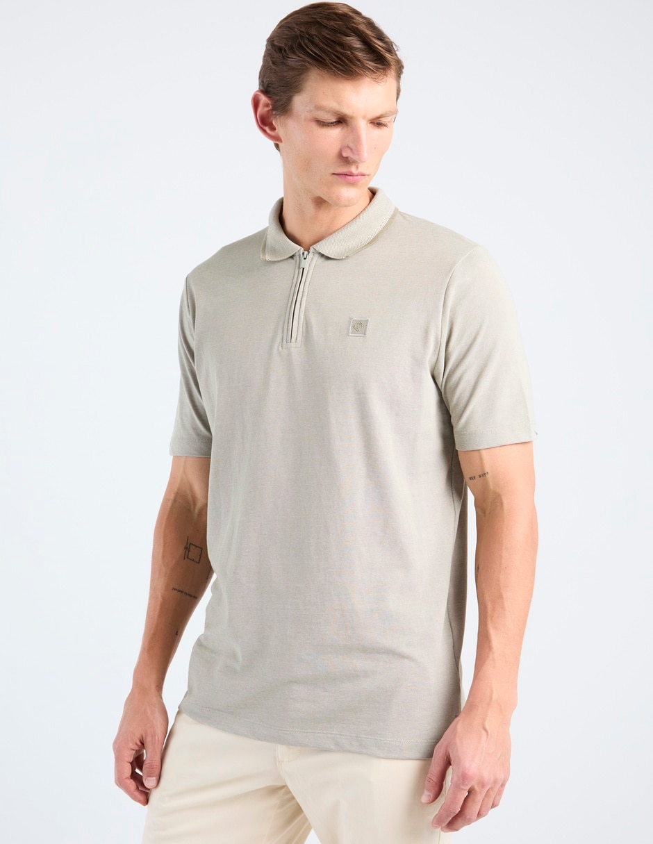 Playera tipo polo point zero para hombre