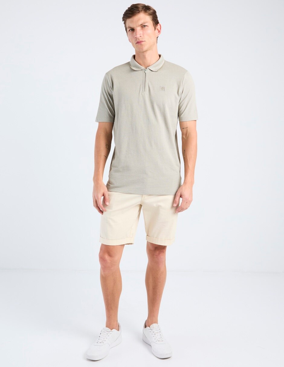 Playera tipo polo point zero para hombre