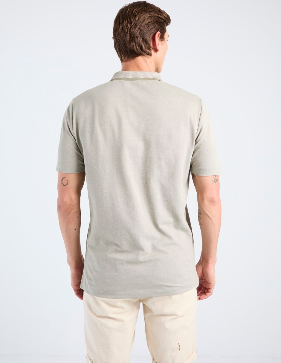 Playera tipo polo point zero para hombre
