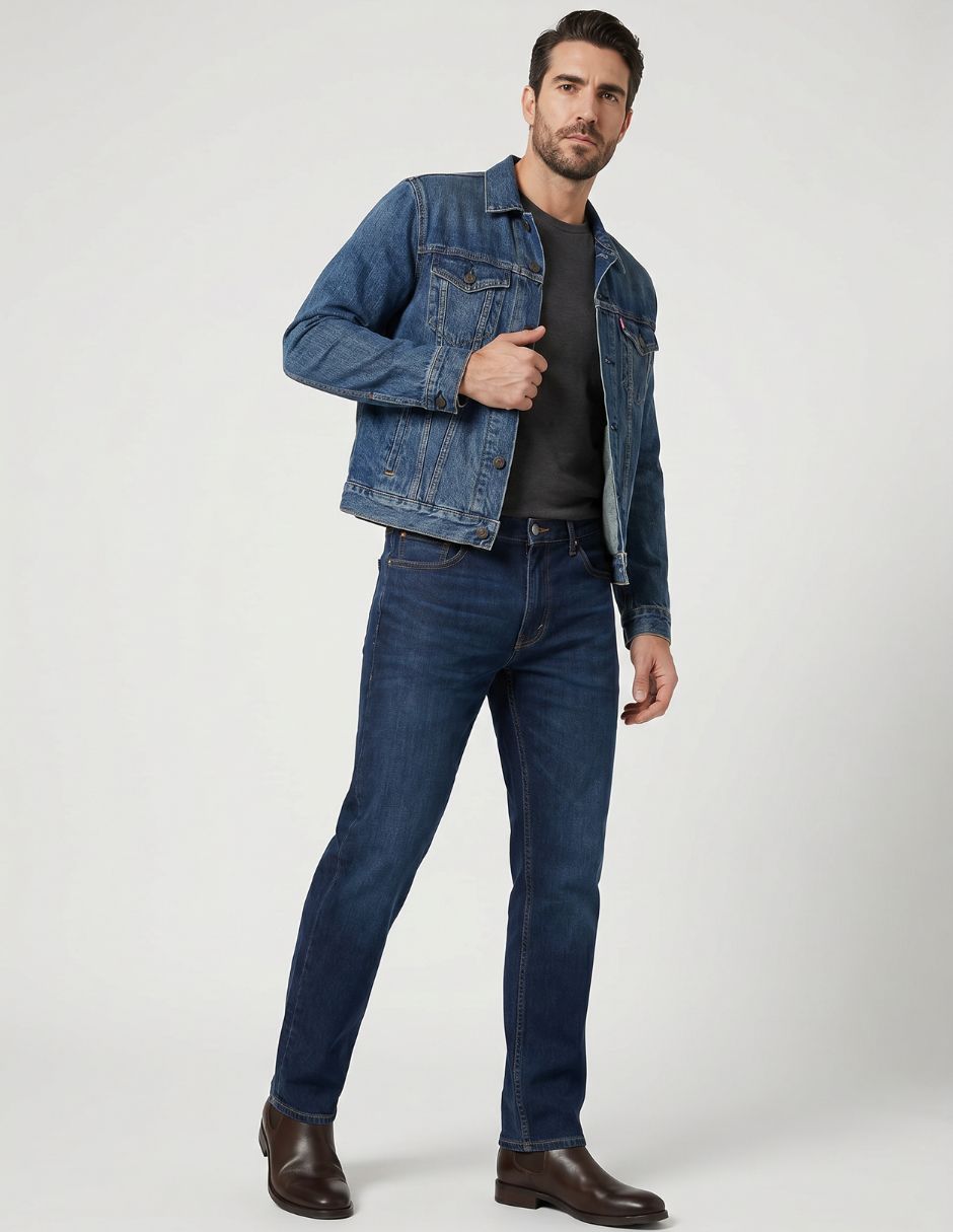 Jeans straight para hombre 4