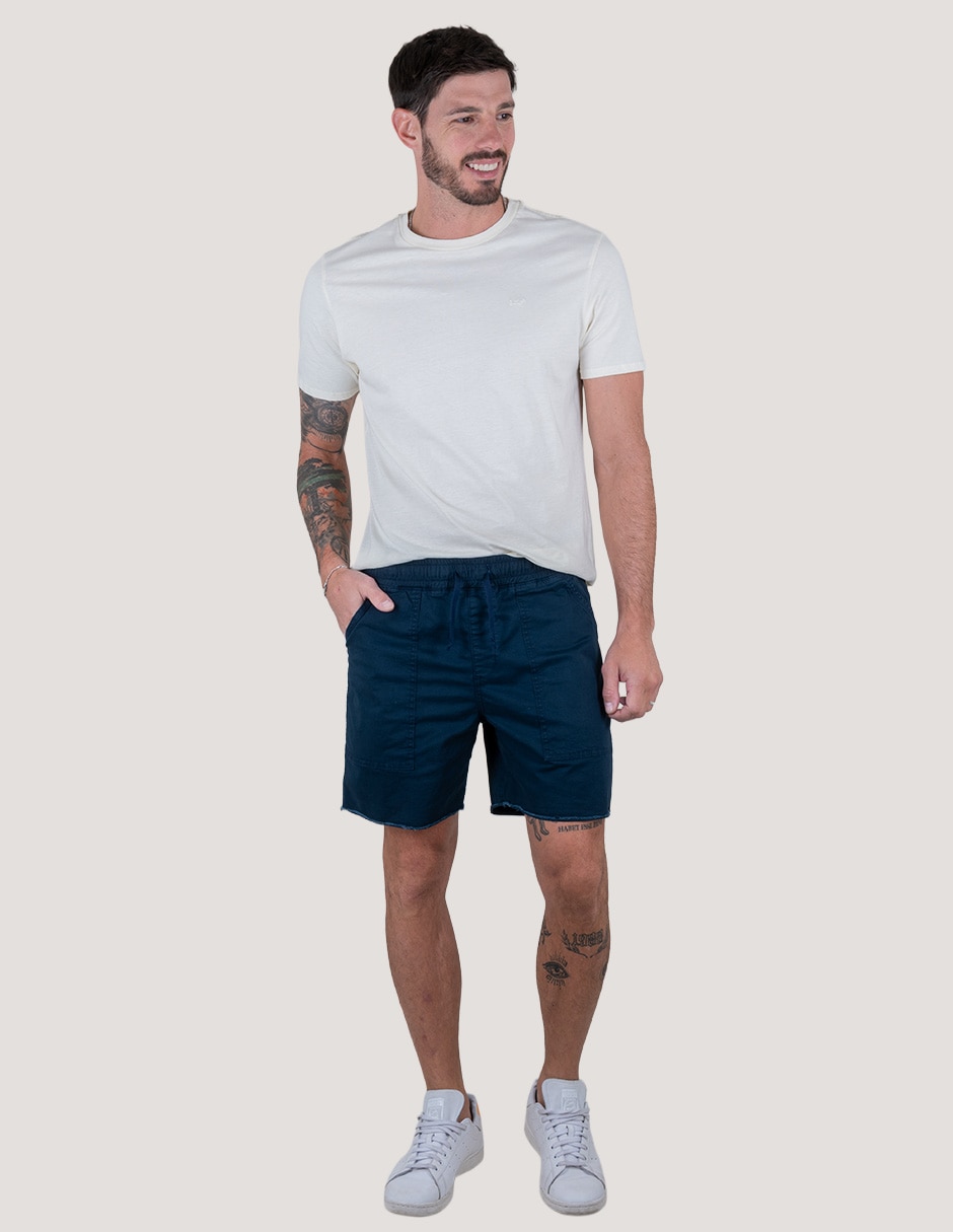 Bermuda Lee de algodón para hombre