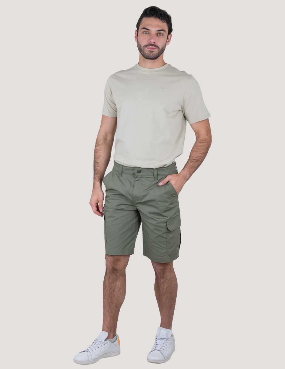 Bermuda Lee de algodón para hombre
