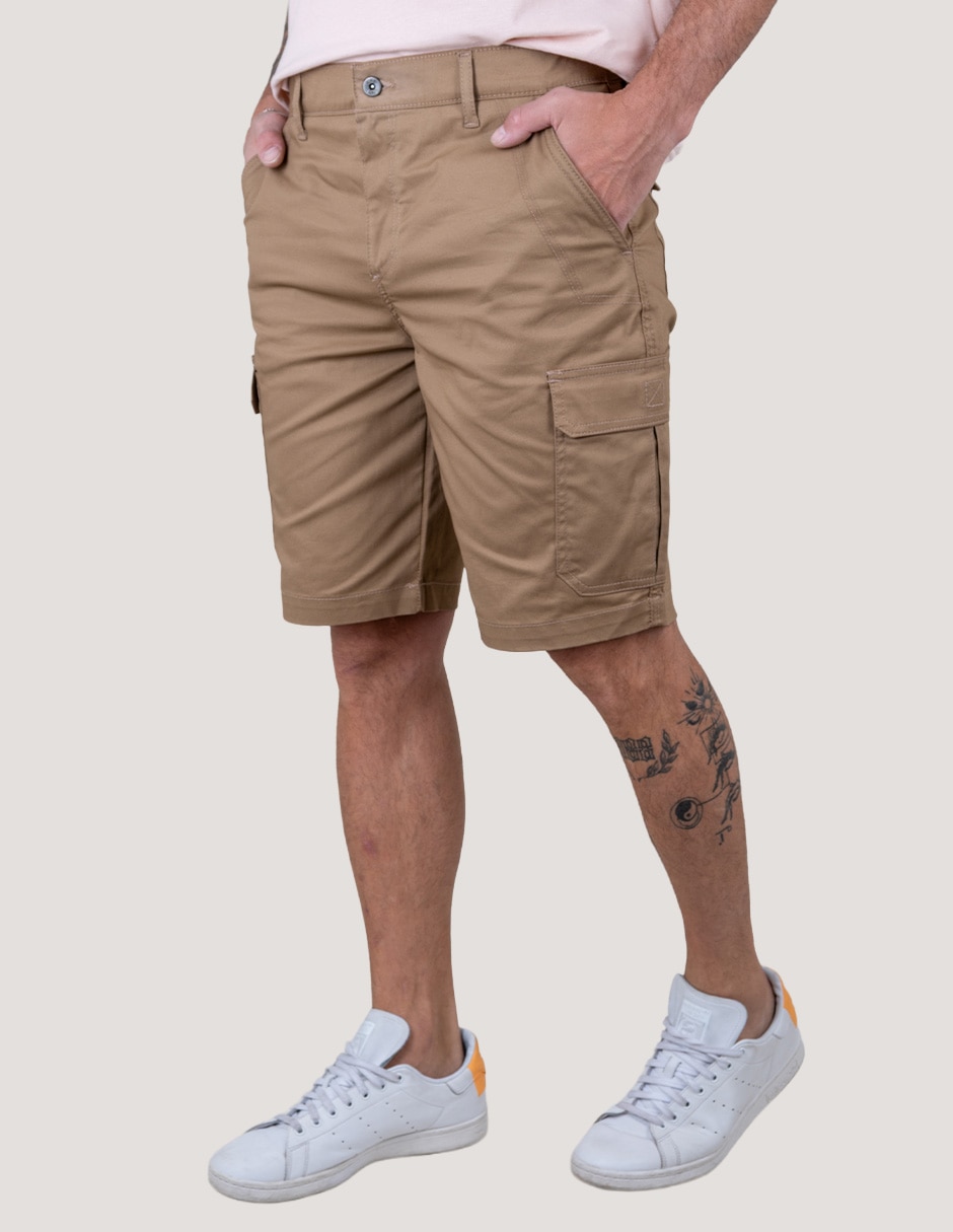 Bermuda Lee de algodón para hombre