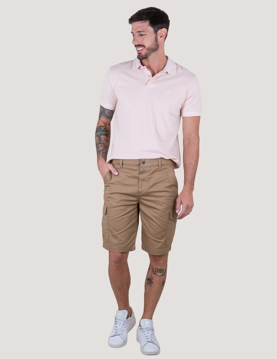 Bermuda Lee de algodón para hombre