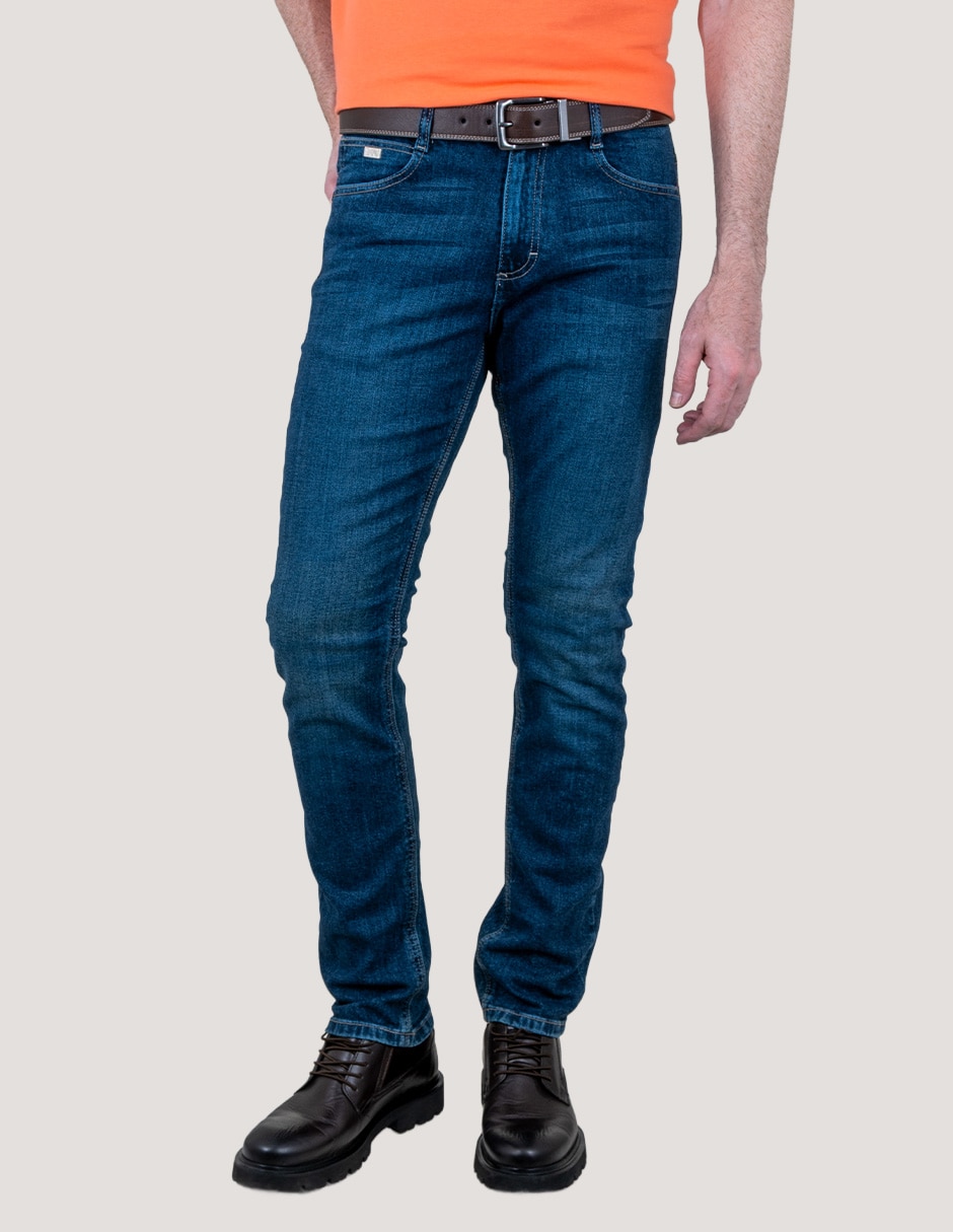 Jeans slim whisker para hombre Jeans slim whisker para hombre