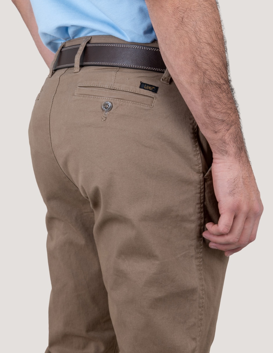 Pantalón recto Lee de algodón para hombre