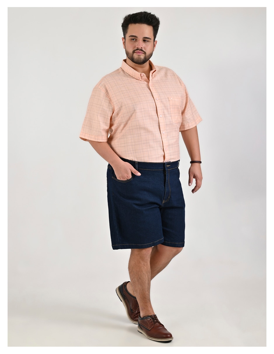 Camisa casual Yale Plus manga corta para hombre