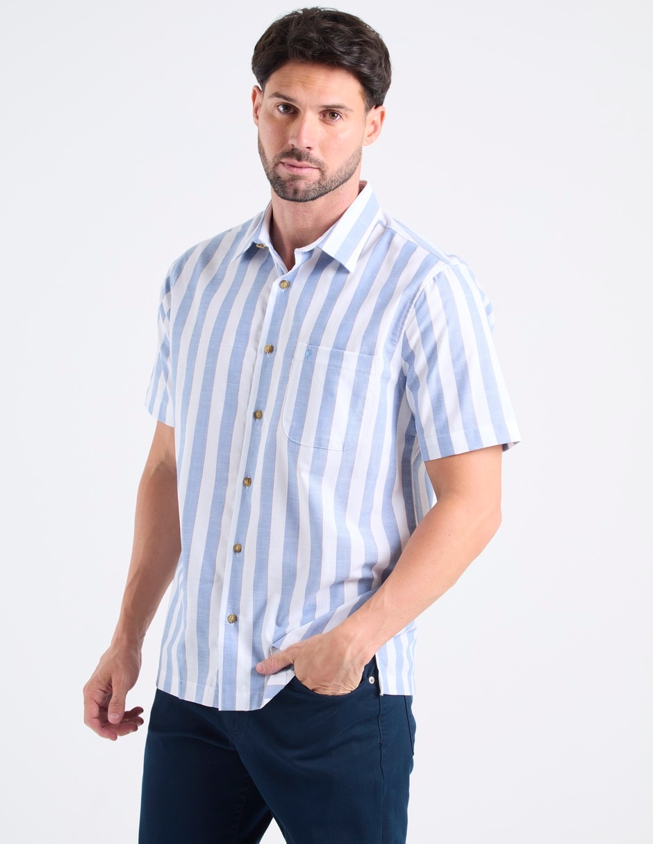 Camisa casual yale manga corta para hombre