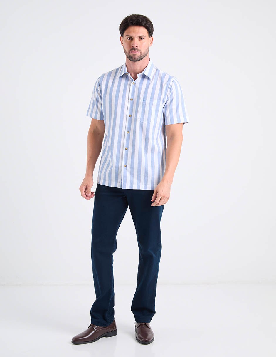 Camisa casual yale manga corta para hombre