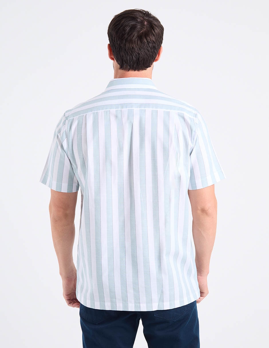 Camisa casual manga corta para hombre 6