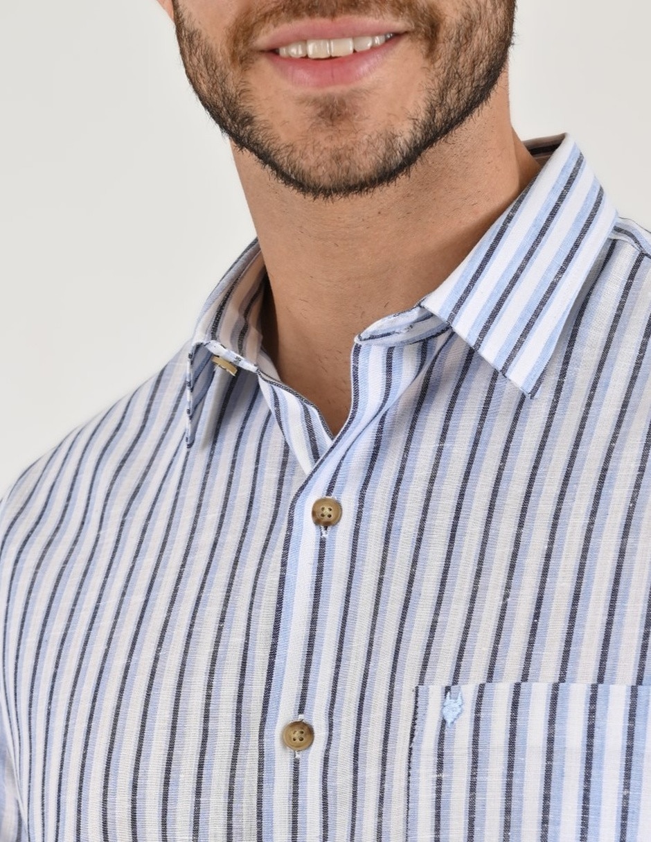 Camisa casual Yale manga corta para hombre