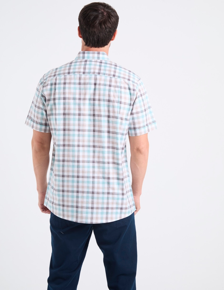 Camisa casual manga corta para hombre 6