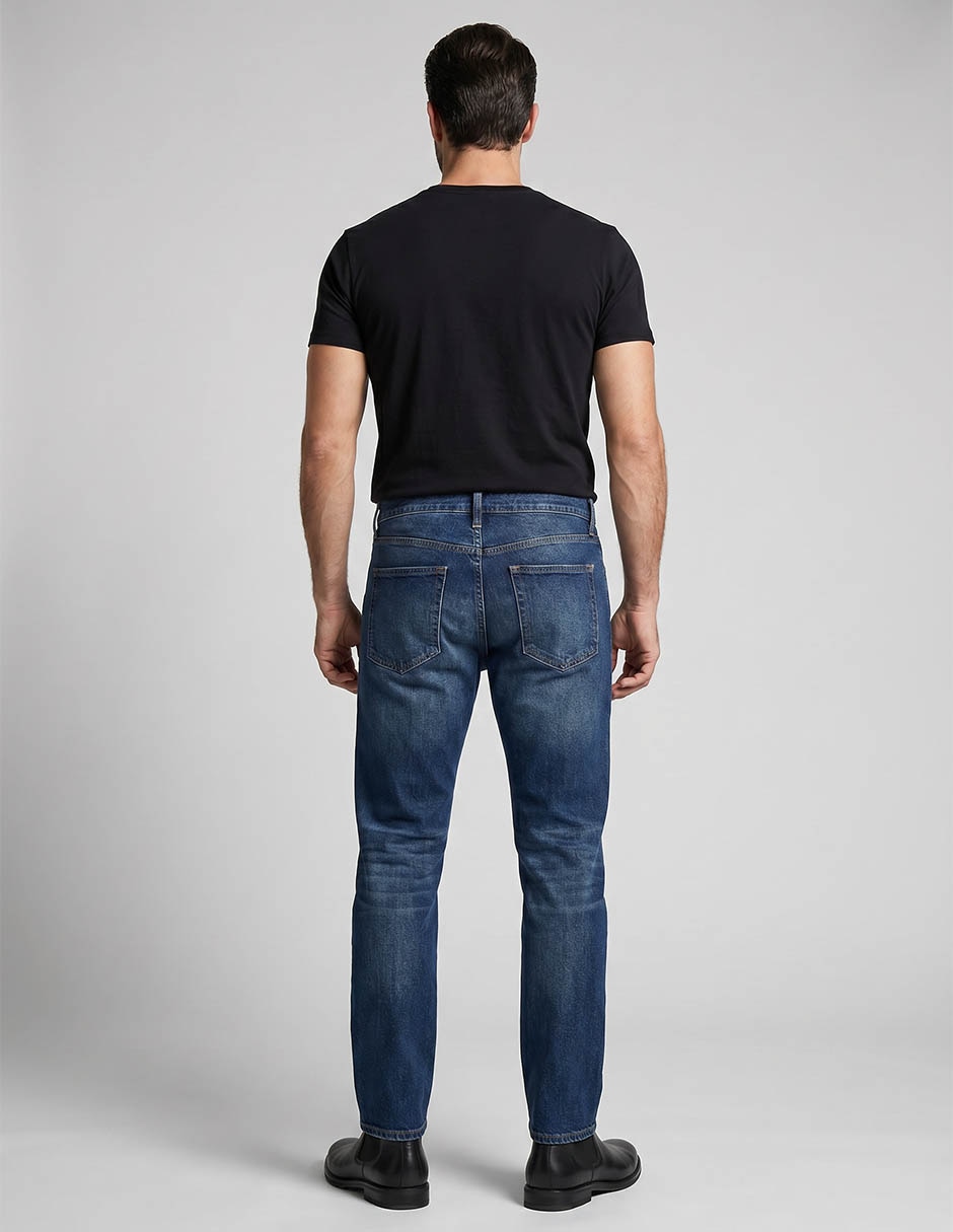 Jeans straight Old Navy lavado medio para hombre
