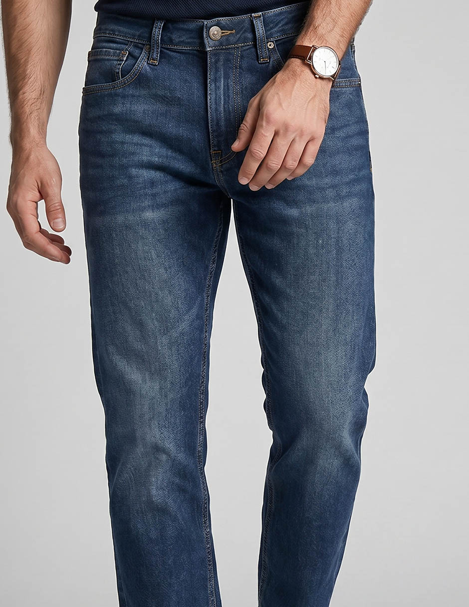 Jeans straight Old Navy lavado medio para hombre