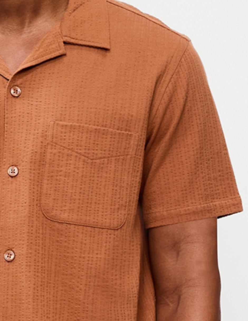 Camisa casual de algodón manga corta para hombre 3