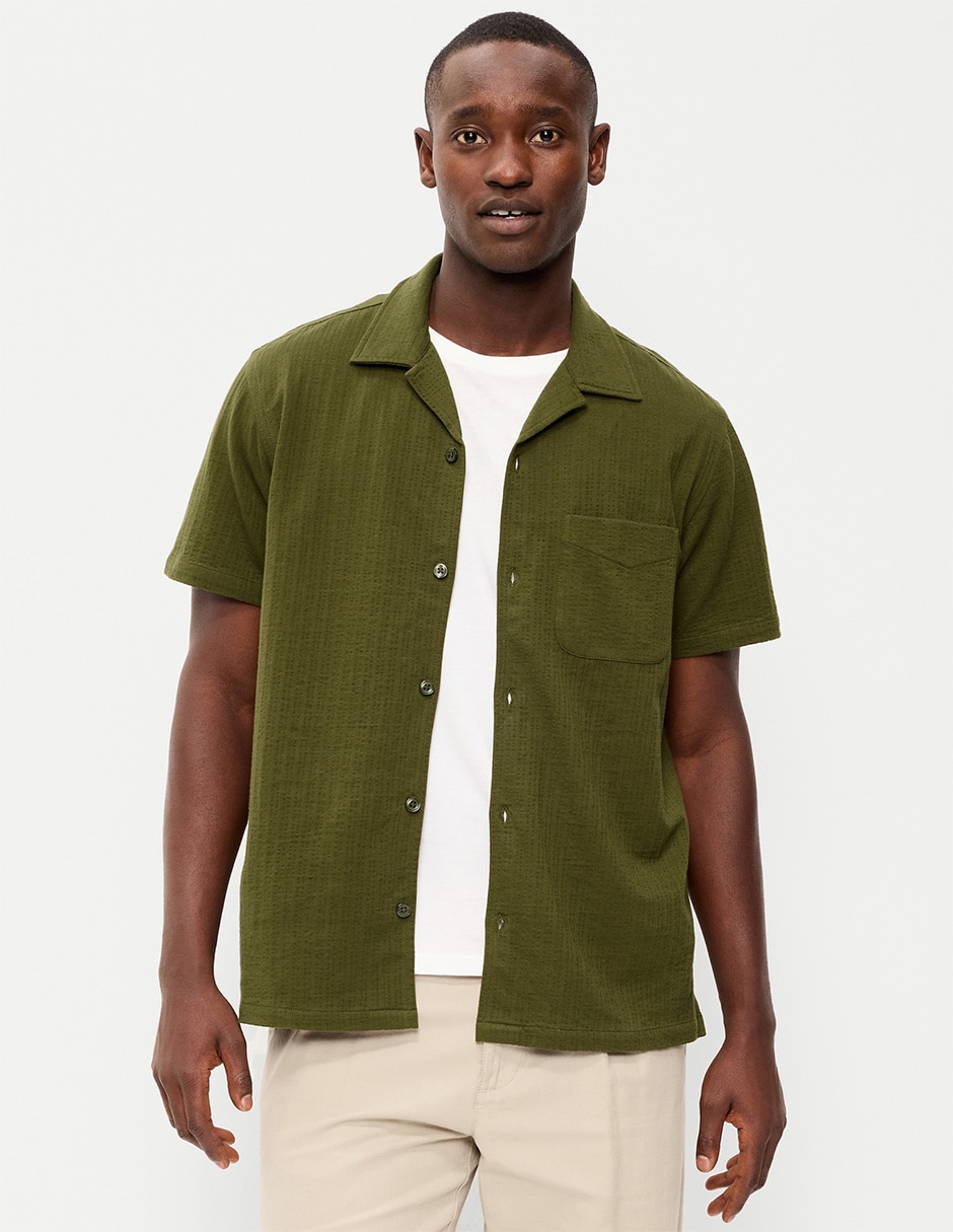 Sobrecamisa casual old navy manga corta para hombre