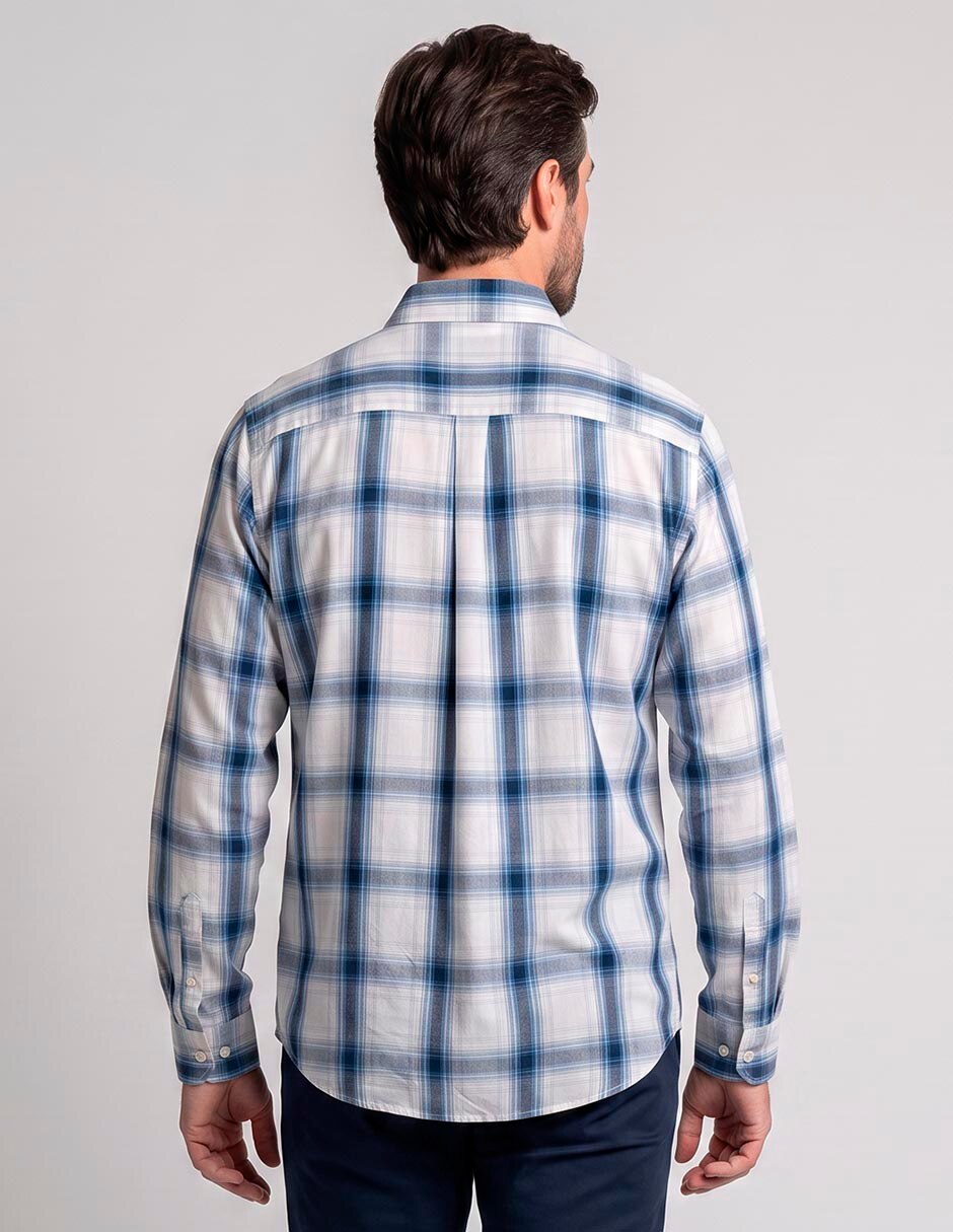 Camisa casual manga larga para hombre 2