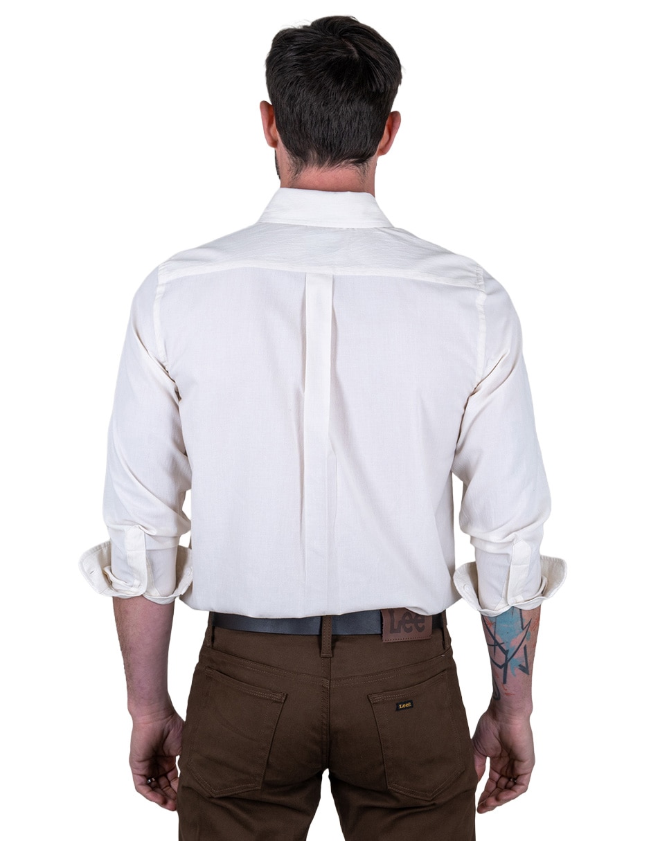Camisa casual Lee manga larga para hombre