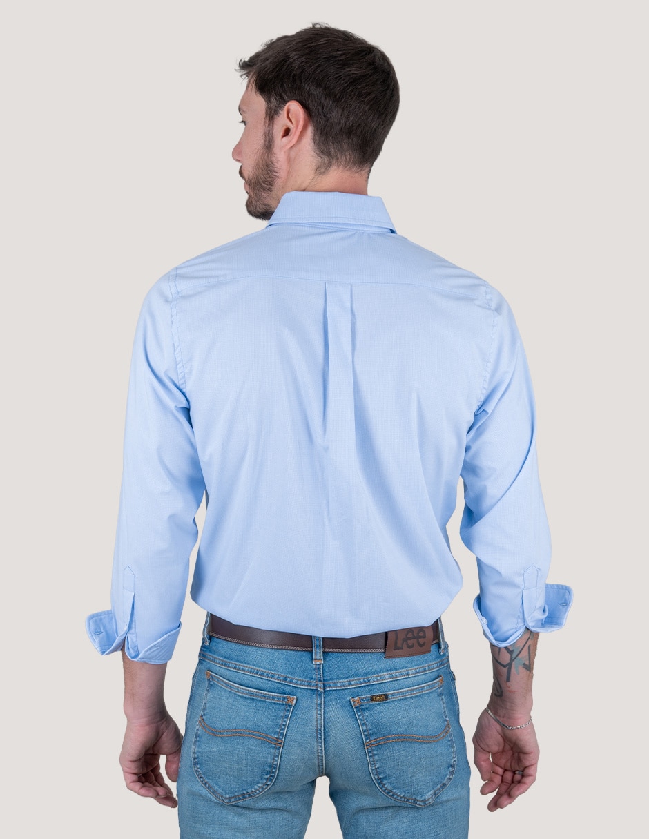 Camisa casual Lee manga larga para hombre