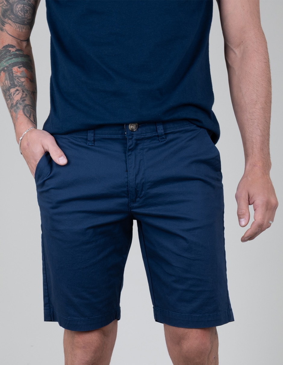 Bermuda Lee de algodón para hombre