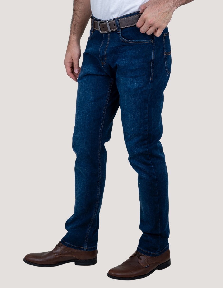 Jeans slim Lee lavado whisker para hombre