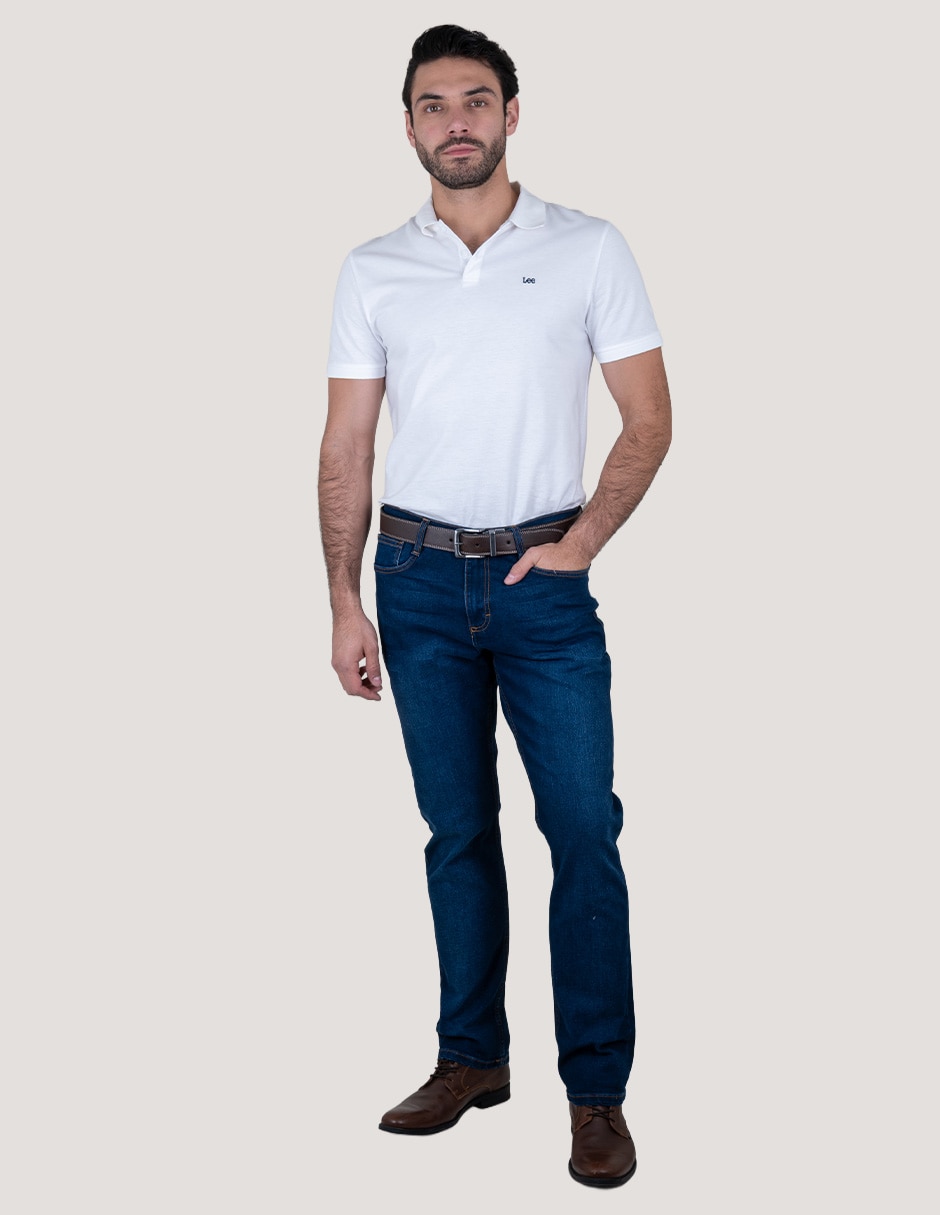 Jeans slim Lee lavado whisker para hombre
