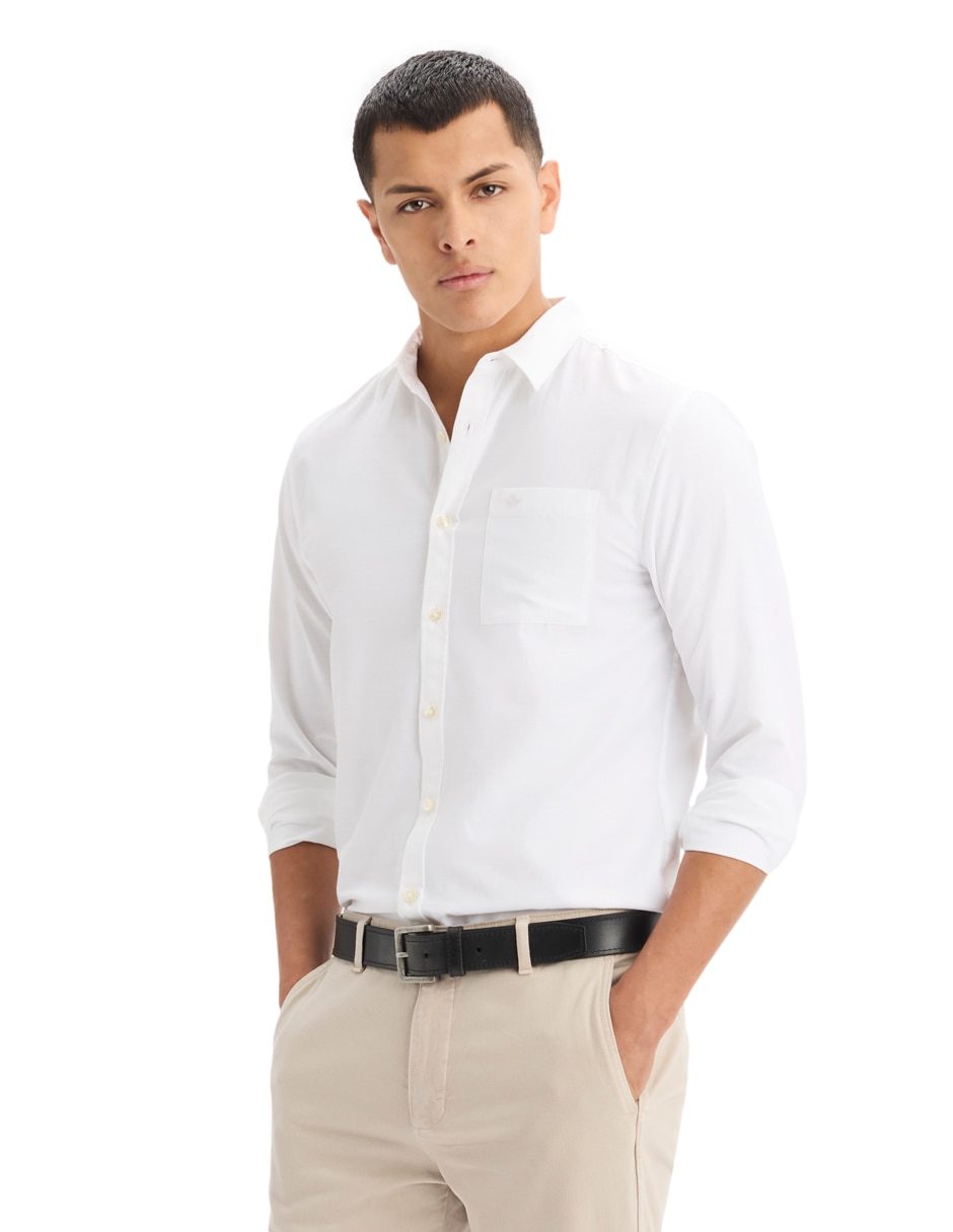 Camisa casual Dockers manga larga para hombre