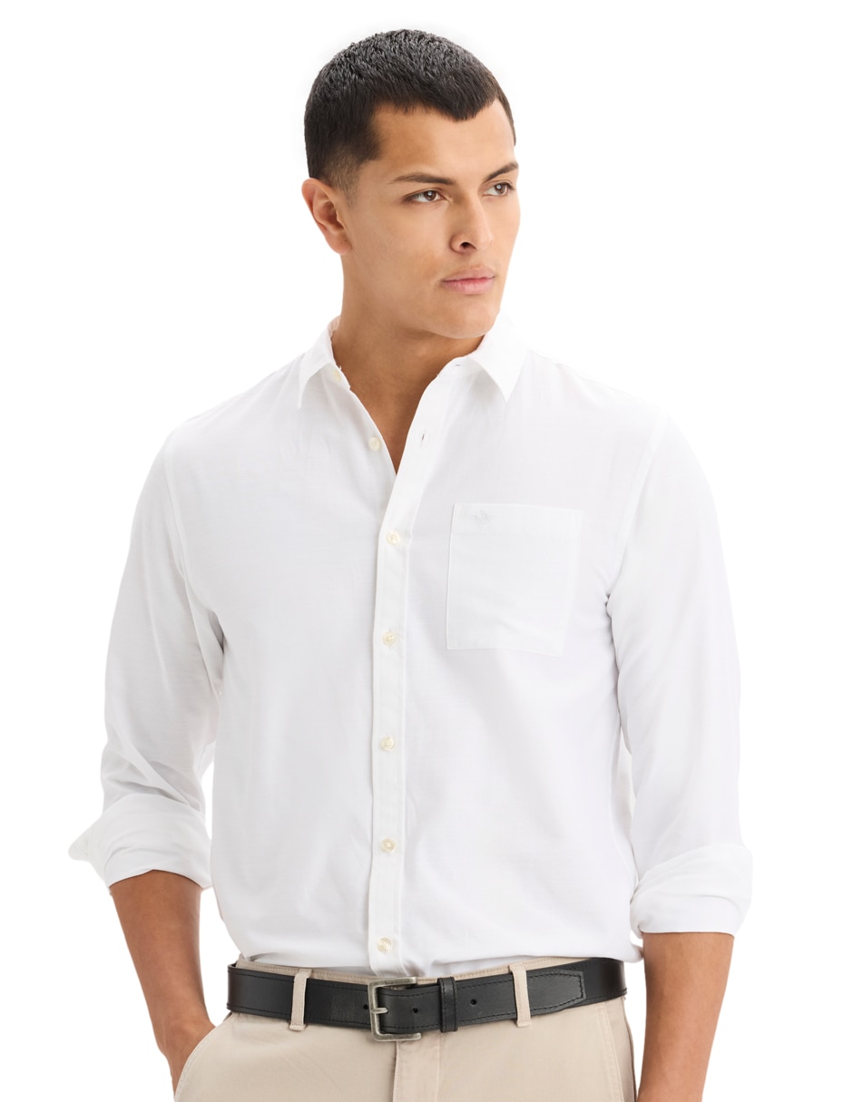 Camisa casual Dockers manga larga para hombre