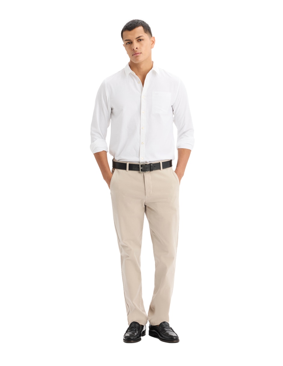 Camisa casual Dockers manga larga para hombre