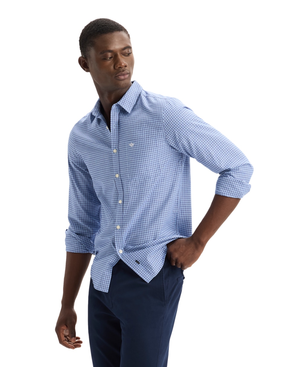 Camisa casual Dockers manga larga para hombre