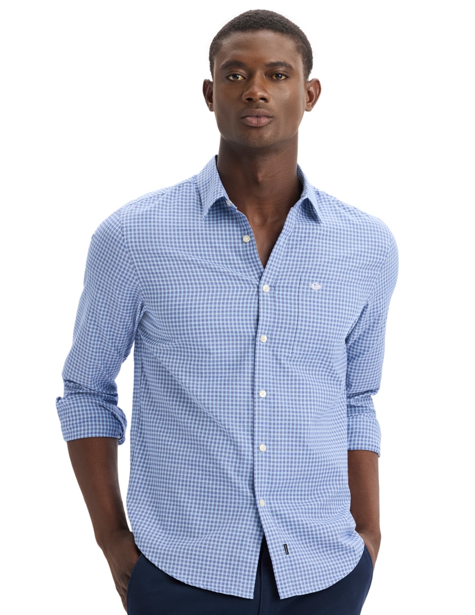 Camisa casual Dockers manga larga para hombre