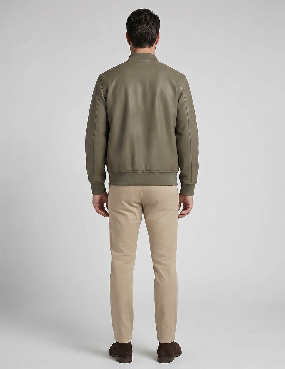 Chamarra bomber lee con bolsillos para hombre