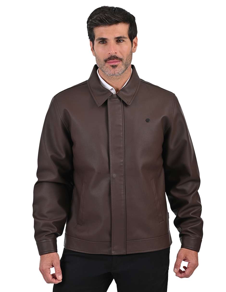 Chamarra casual con bolsillos para hombre