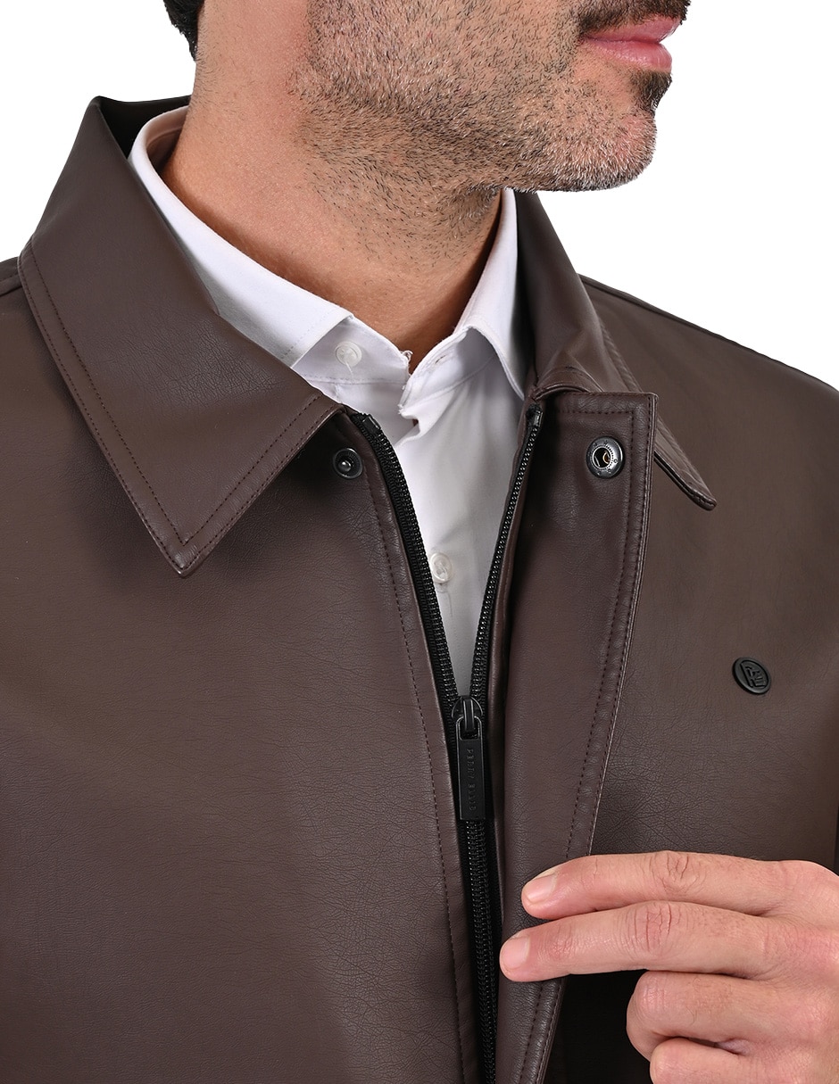 Chamarra casual con bolsillos para hombre 4
