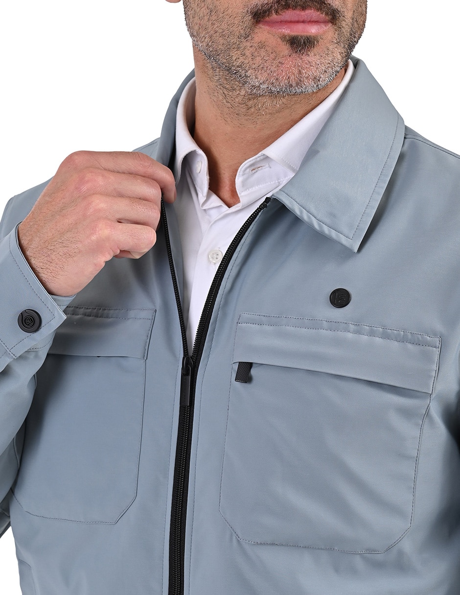 Chamarra casual con bolsillos para hombre 3