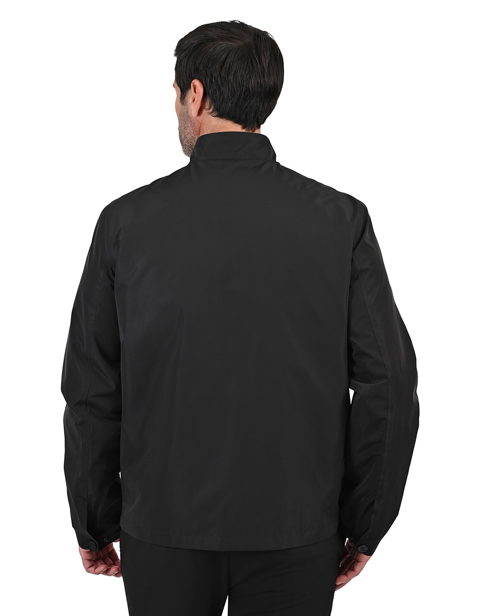 Chamarra casual impermeable con bolsillos para hombre 2