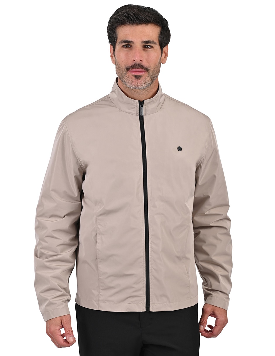 Chamarra casual Perry Ellis impermeable con bolsillos para hombre
