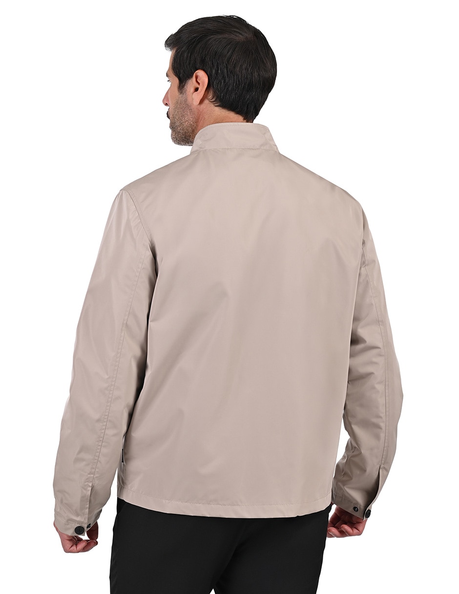 Chamarra casual Perry Ellis impermeable con bolsillos para hombre