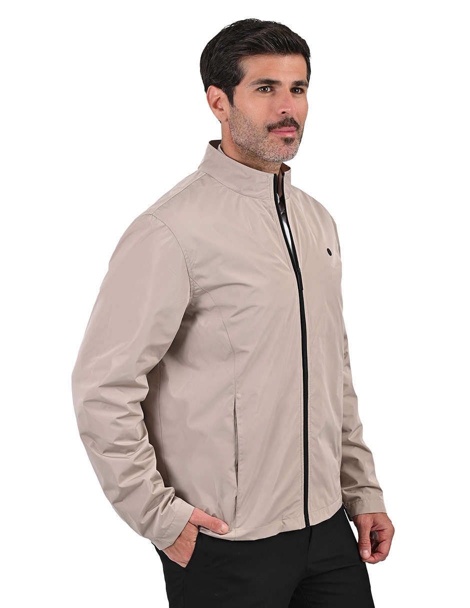 Chamarra casual Perry Ellis impermeable con bolsillos para hombre