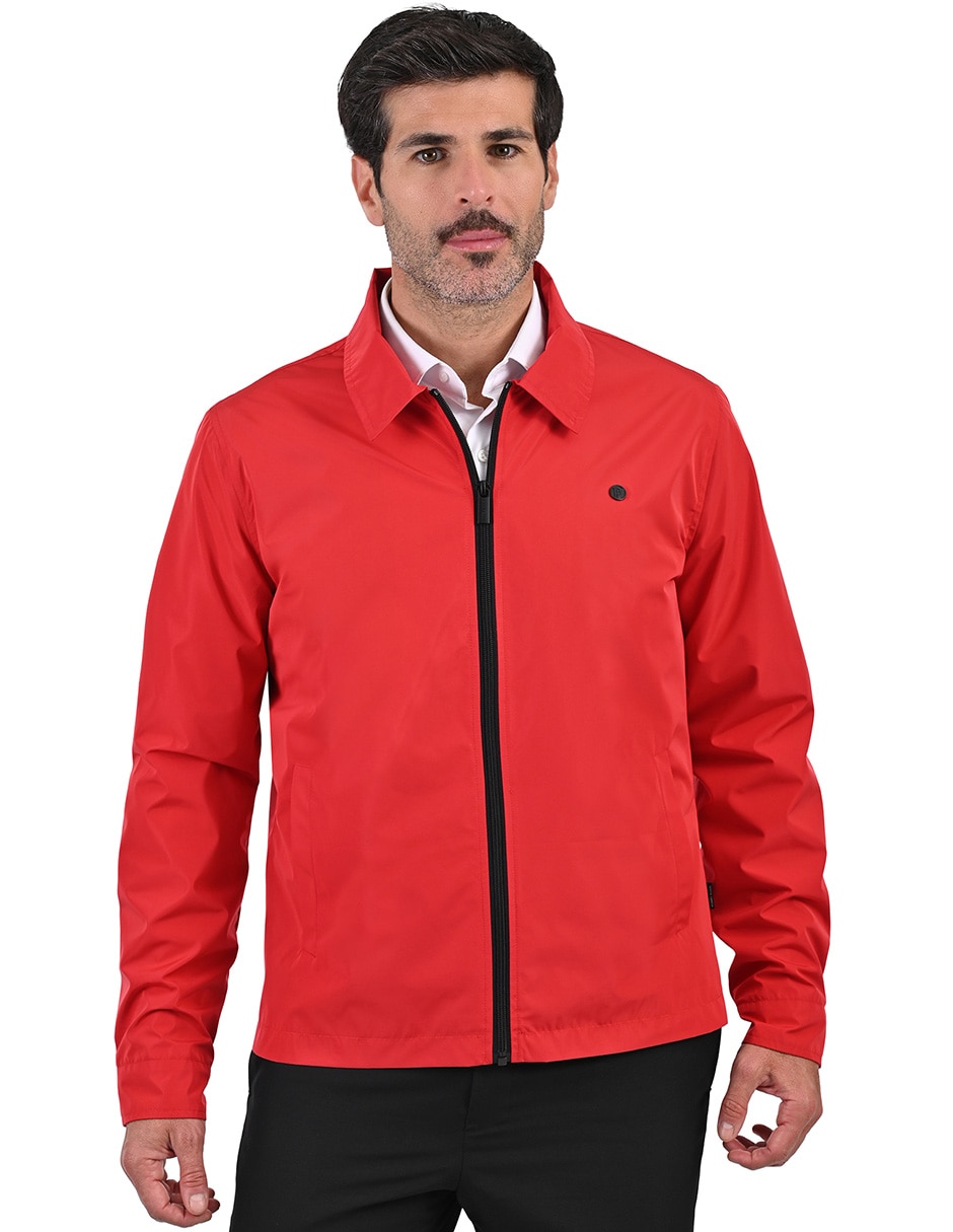 Chamarra rompevientos Perry Ellis con bolsillos para hombre