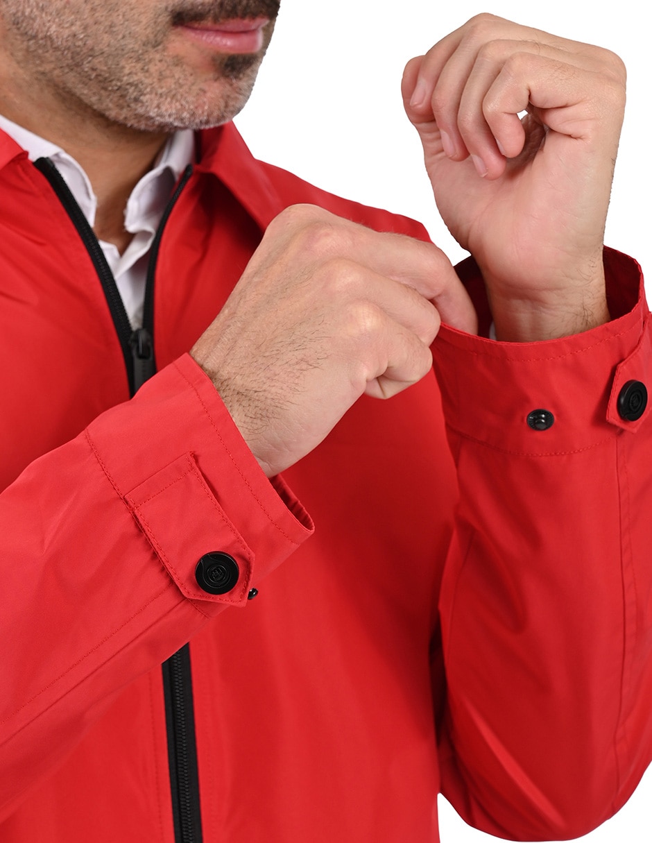 Chamarra rompevientos Perry Ellis con bolsillos para hombre