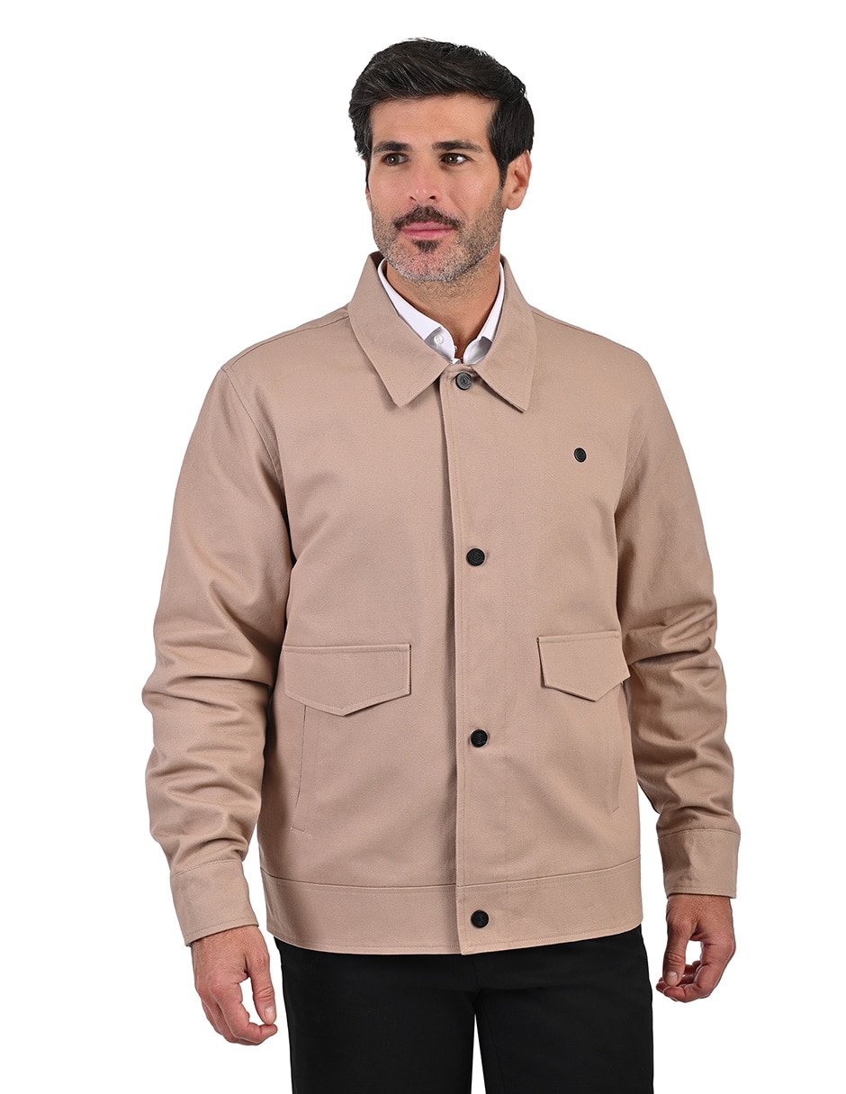 Chamarra casual con bolsillos para hombre Chamarra casual con bolsillos para hombre