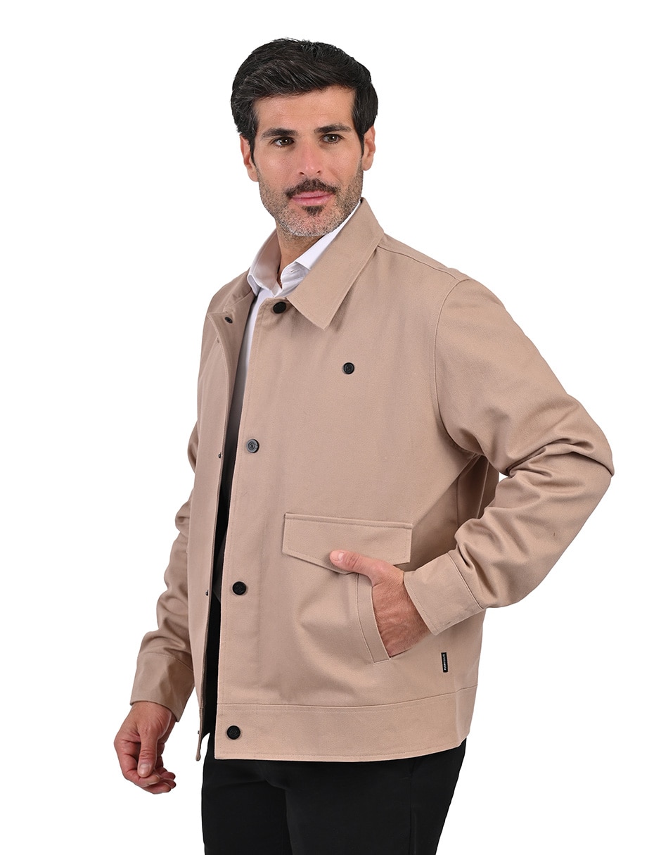 Chamarra casual Perry Ellis con bolsillos para hombre