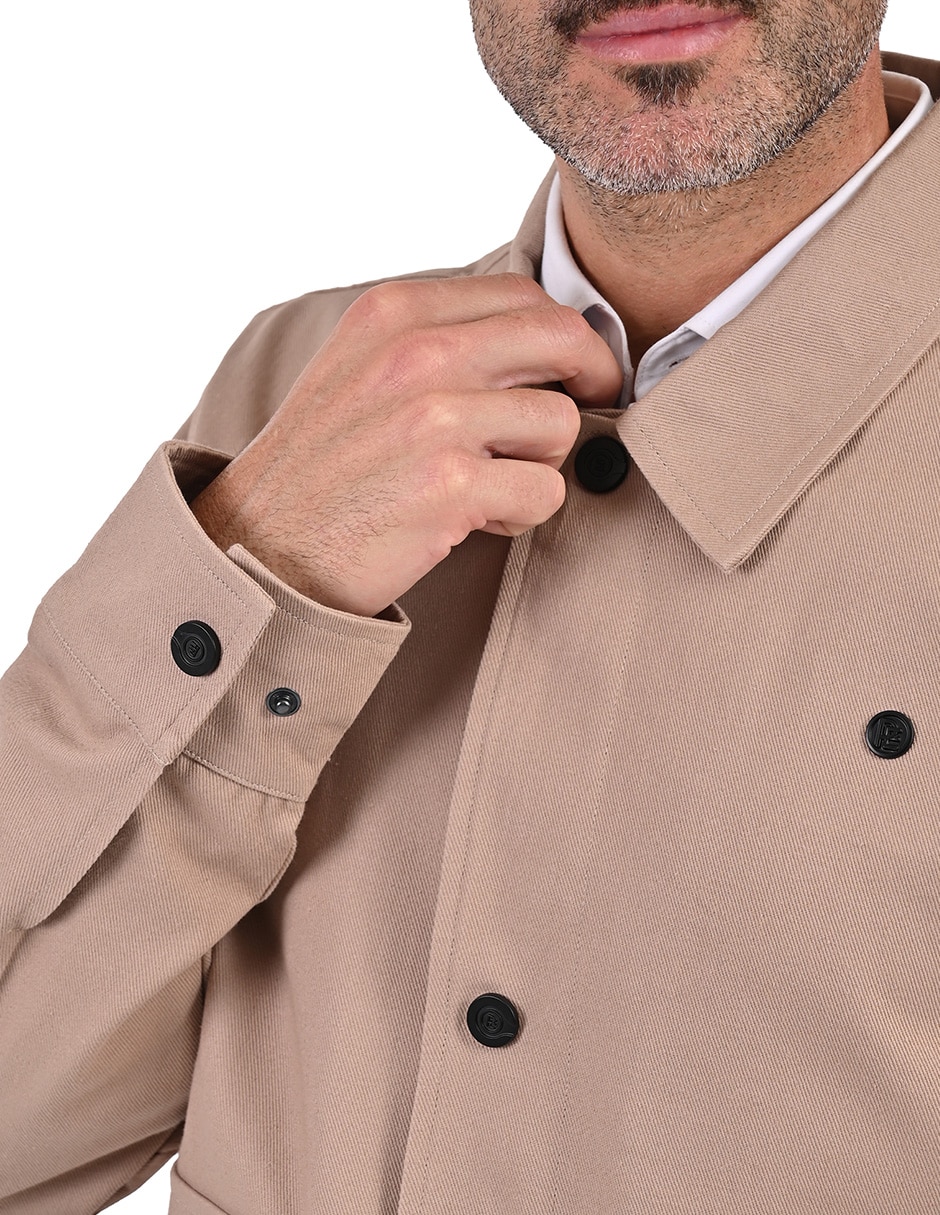 Chamarra casual Perry Ellis con bolsillos para hombre
