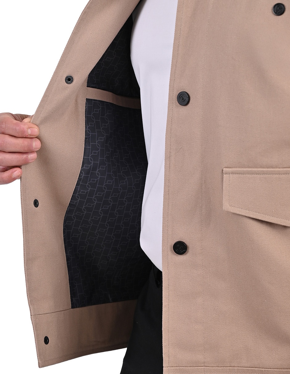 Chamarra casual Perry Ellis con bolsillos para hombre