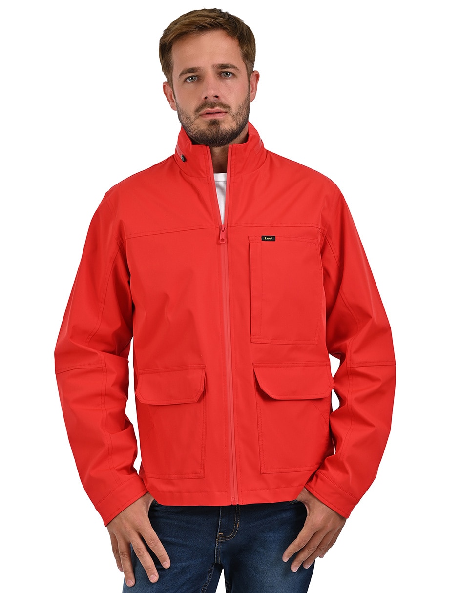 Chamarra casual impermeable con bolsillos para hombre Chamarra casual impermeable con bolsillos para hombre