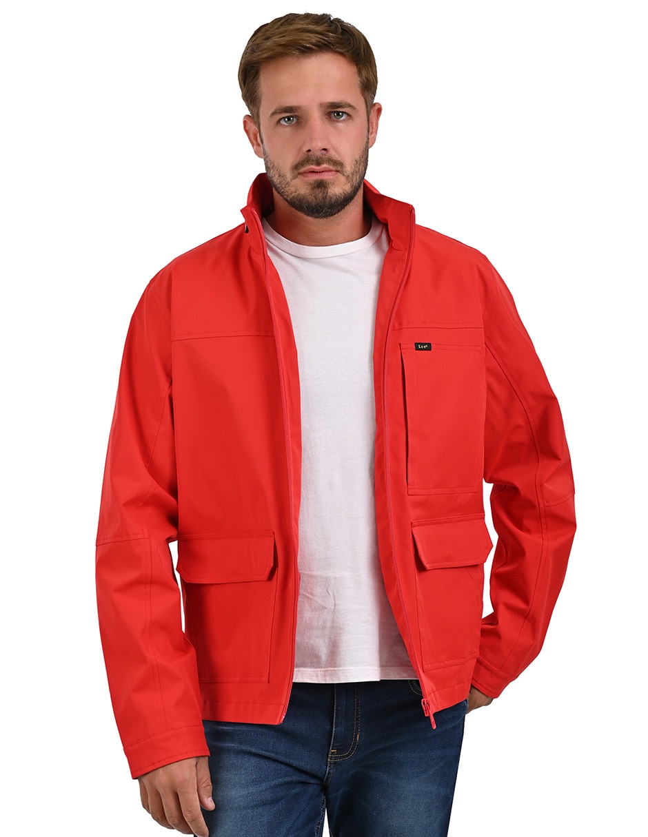Chamarra casual Lee impermeable con bolsillos para hombre