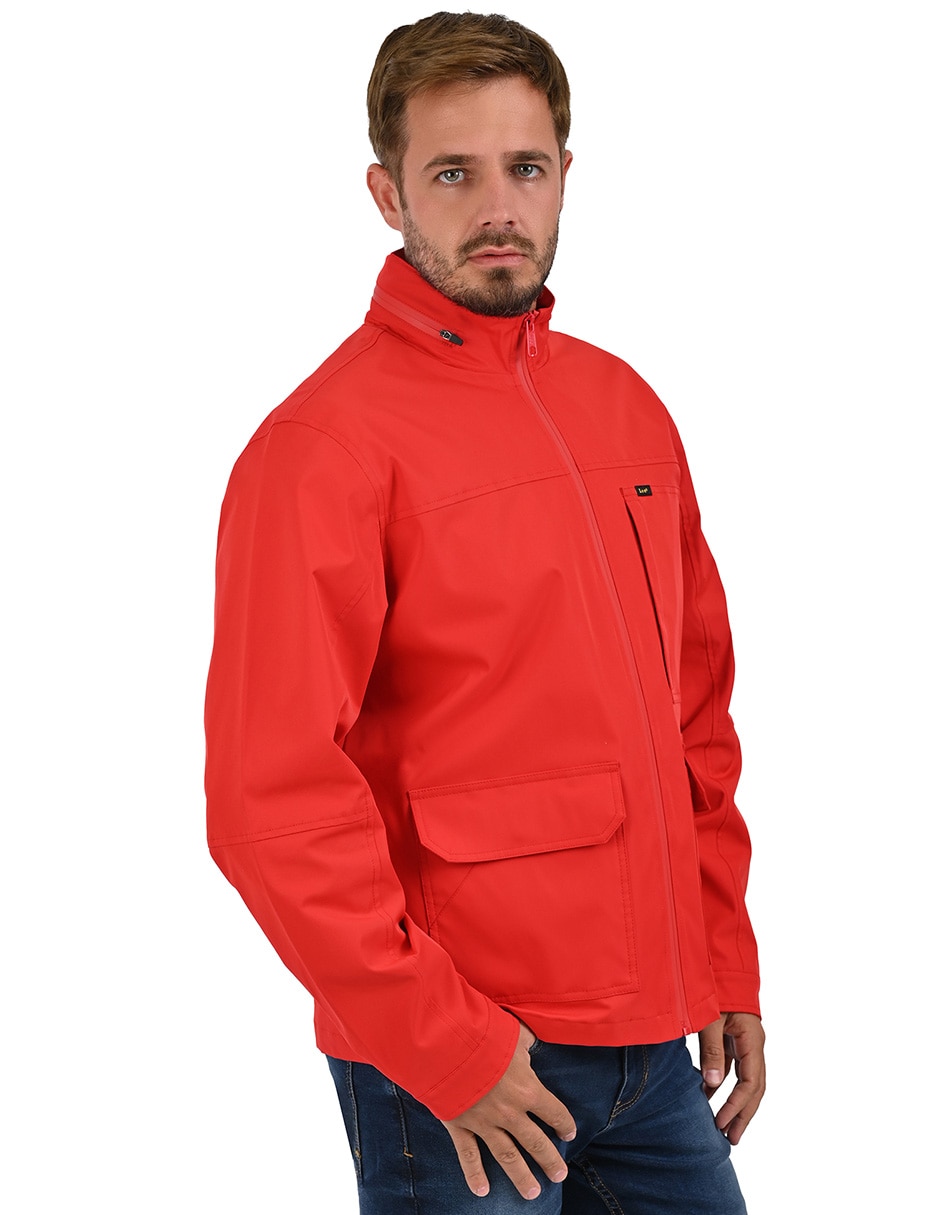 Chamarra casual Lee impermeable con bolsillos para hombre