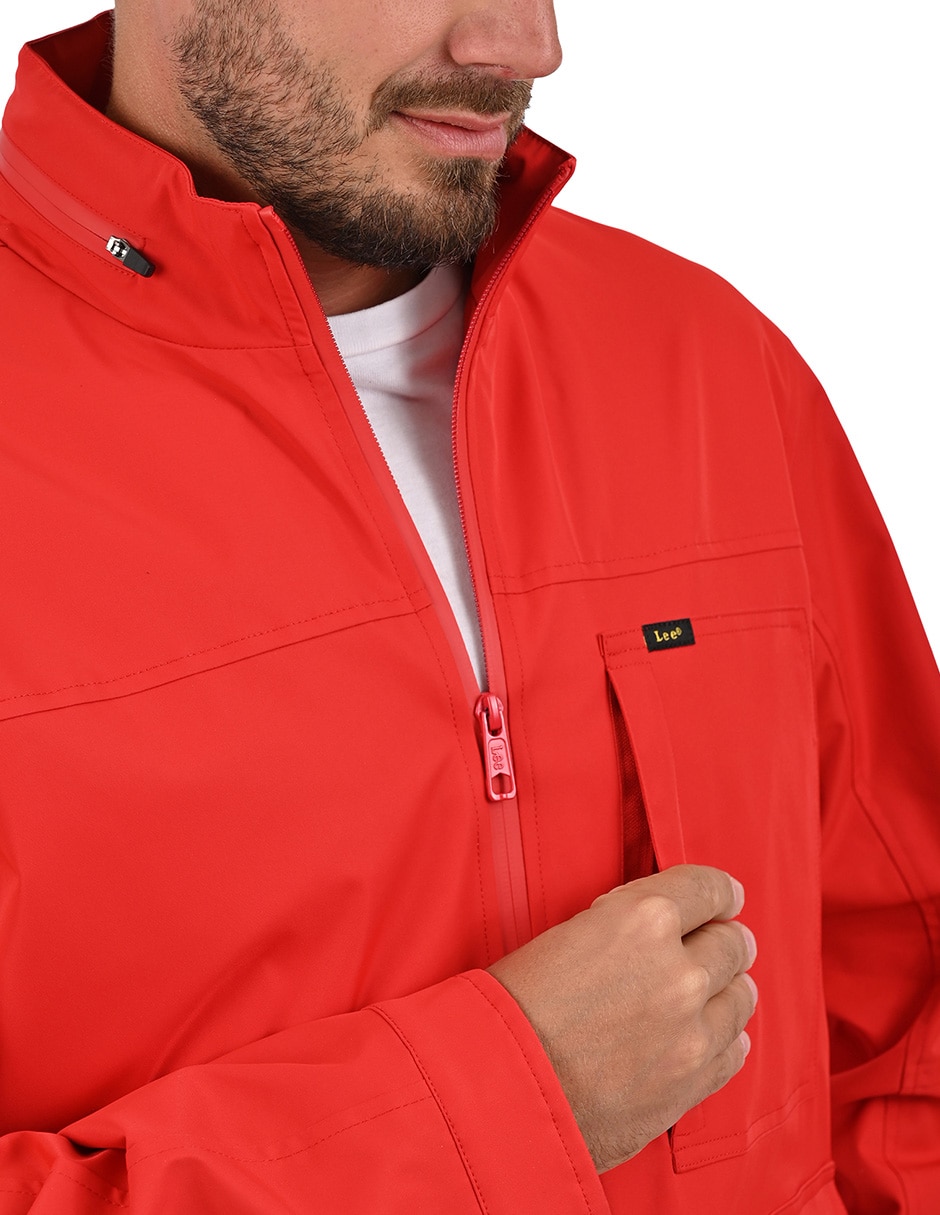 Chamarra casual Lee impermeable con bolsillos para hombre