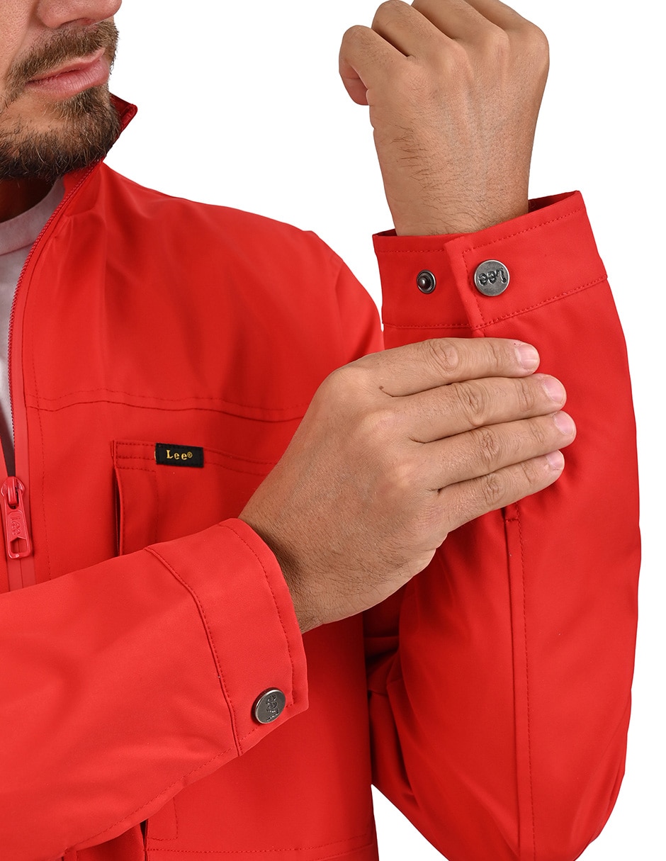 Chamarra casual Lee impermeable con bolsillos para hombre